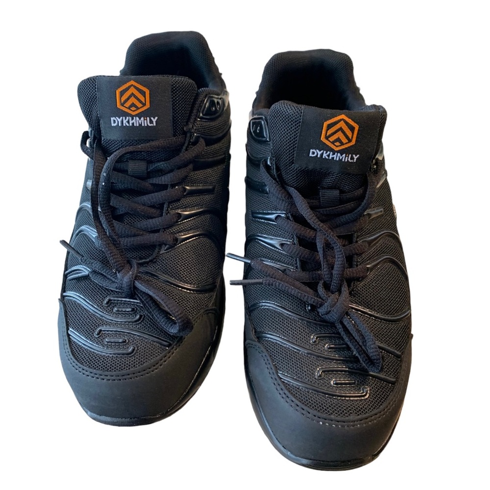 DYKHMILY Air Cushion Steel Toe Shoes Wide Width Lightweight Safety work shoes